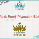 Haftalık Enerji Piyasası Bülteni 02.01.2023